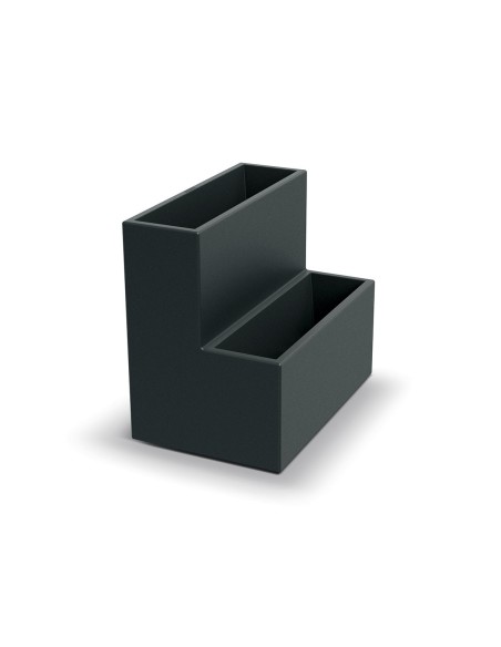 Pflanzgefäß Stufenform 58 × 38 × 53 cm matt, 26 L – Dunkelgrau | Töpferkönig