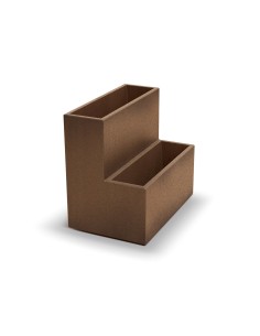 Pflanzgefäß Stufenform 58 × 38 × 53 cm matt, 26 L – Rost | Töpferkönig