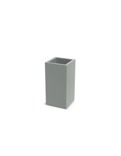 Pflanzsäule eckig 29 × 29 × 58 cm matt, 13 L – Betongrau | Töpferkönig