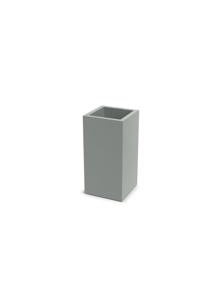 Pflanzsäule eckig 29 × 29 × 58 cm matt, 13 L – Betongrau | Töpferkönig