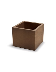 Blumentopf eckig 38 × 38 × 32 cm matt, 25 L – Rost | Töpferkönig