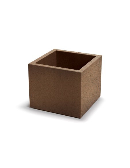 Blumentopf eckig 38 × 38 × 32 cm matt, 25 L – Rost | Töpferkönig