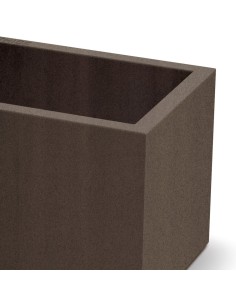 Blumentopf eckig 47 × 47 × 40 cm matt, 51 L – Cortenstahl | Töpferkönig 2