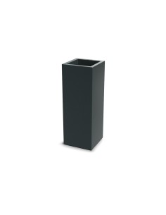 Pflanzsäule eckig 29 × 29 × 78 cm matt, 14 L – Dunkelgrau | Töpferkönig