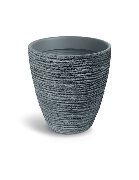 Pflanzkübel rund Ø60 × 61 cm Steinoptik, 106 L – Betongrau | Töpferkönig