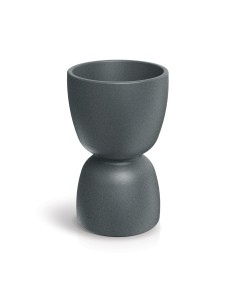 Pflanzkübel rund Ø40 × 61 cm matt, 17 L – Granit hell | Töpferkönig
