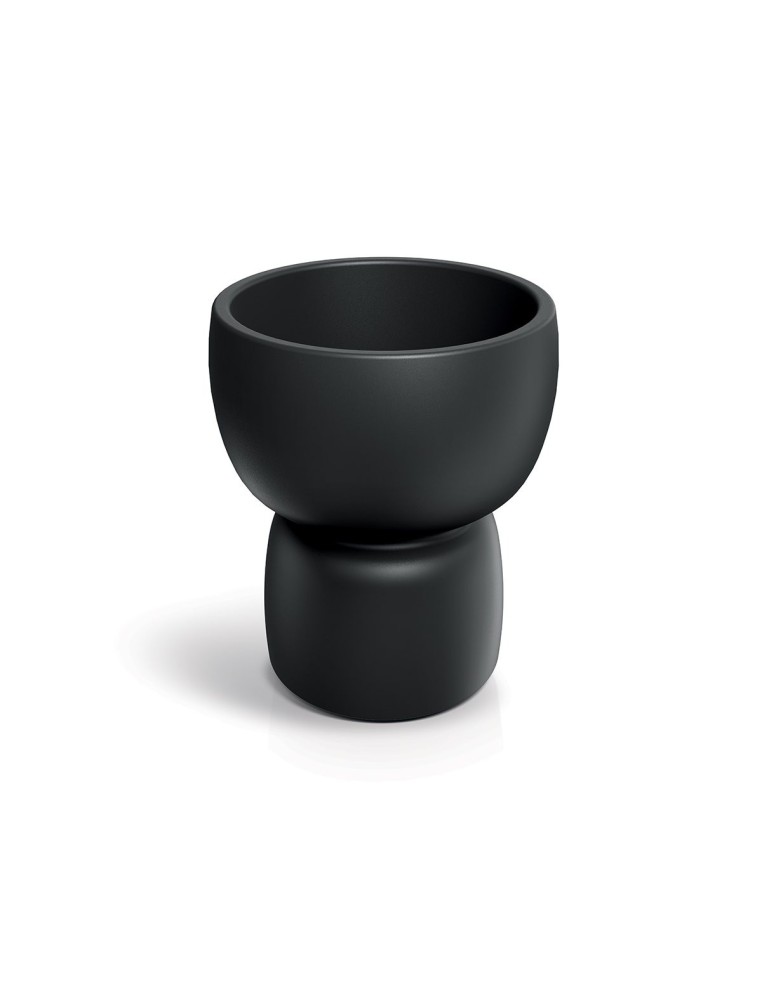 Pflanzkübel rund Ø58 × 68 cm matt, 44 L – Schwarz | Töpferkönig