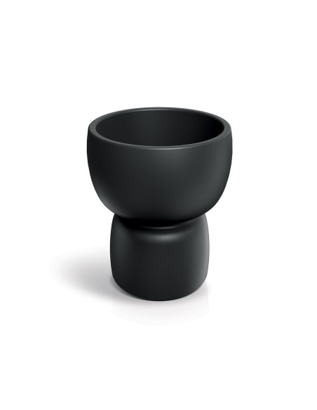 Pflanzkübel rund Ø58 × 68 cm matt, 44 L – Schwarz | Töpferkönig