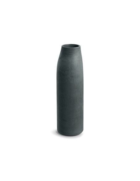 Pflanzsäule XXL rund Ø30 × 90 cm Steinoptik, 3 L – Graphit | Töpferkönig
