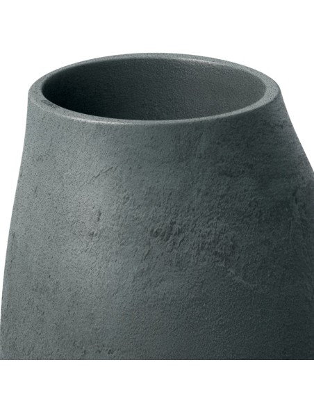 Pflanzsäule XXL rund Ø30 × 90 cm Steinoptik, 3 L – Graphit | Töpferkönig