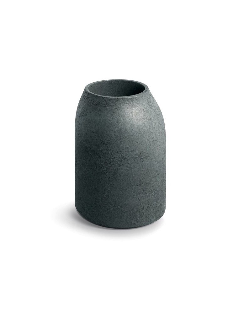 Pflanzkübel rund Ø48 × 60 cm Steinoptik, 14 L – Graphit | Töpferkönig