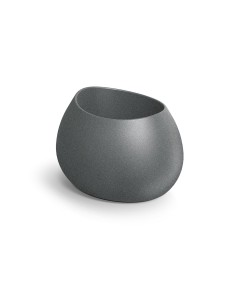 Pflanzkübel oval 60 × 50 × 38 cm matt, 23 L – Granit hell | Töpferkönig