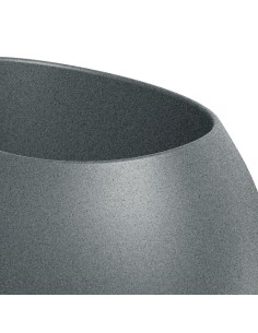 Blumenkübel rund Ø40 × 50 cm matt, 5 L – Granit hell | Töpferkönig 2