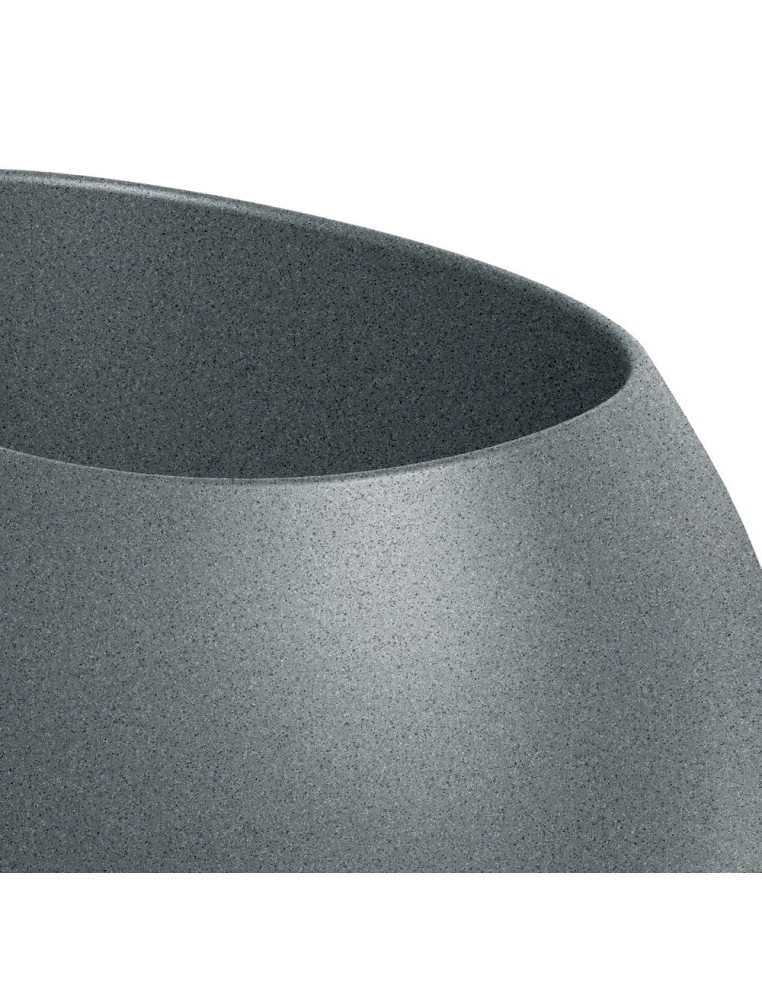 Blumenkübel rund Ø40 × 50 cm matt, 5 L – Granit hell | Töpferkönig