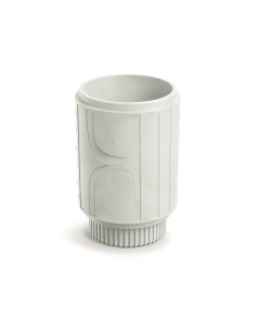 Blumenkübel rund Ø40 × 57 cm mit Relief, 23 L – Sand | Töpferkönig