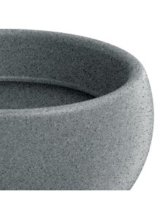 Blumentopf rund Ø26 × 21 cm Steinoptik, 6 L – Granit hell | Töpferkönig 2
