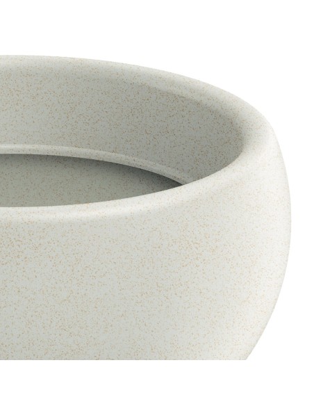 Blumentopf rund Ø30 × 22 cm Steinoptik, 7 L – Sand | Töpferkönig