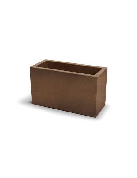 Pflanzkasten 78 × 34 × 45 cm matt, 38 L – Rost | Töpferkönig