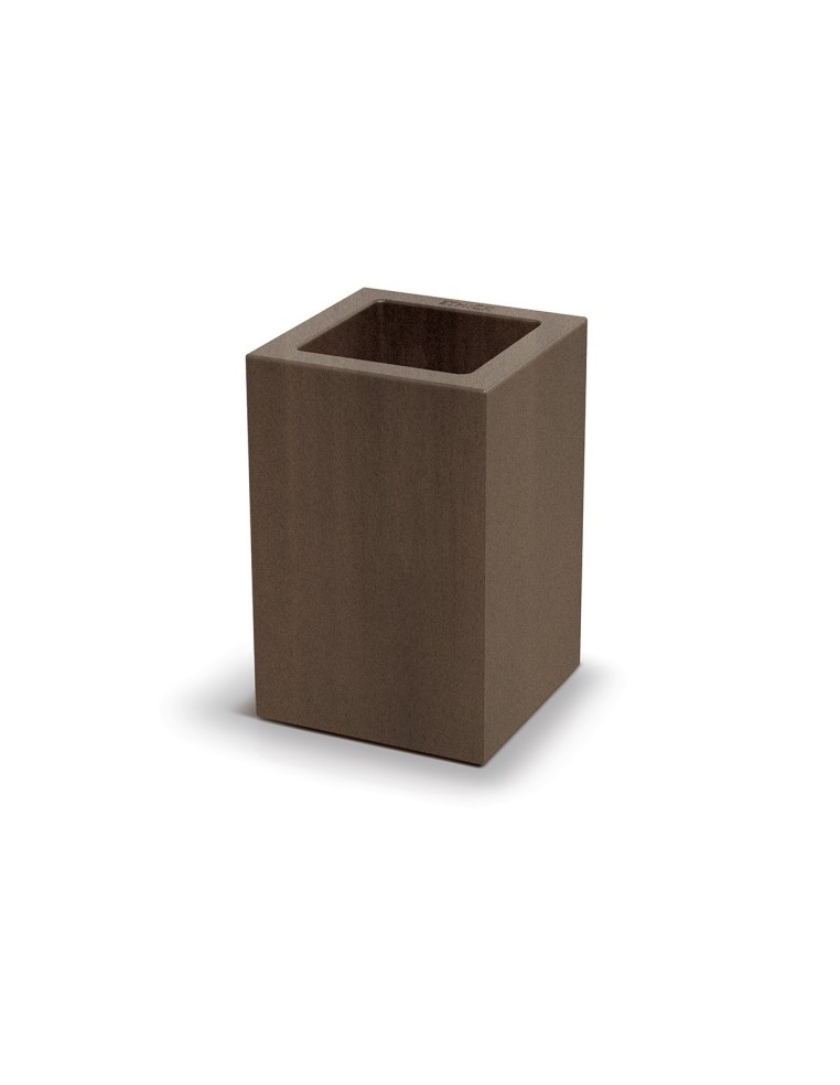 Blumenkübel eckig 29 × 29 × 45 cm matt, 9 L – Cortenstahl | Töpferkönig