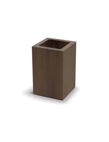 Blumenkübel eckig 29 × 29 × 45 cm matt, 9 L – Cortenstahl | Töpferkönig
