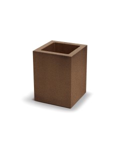 Blumenkübel eckig 34 × 34 × 45 cm matt, 13 L – Rost | Töpferkönig