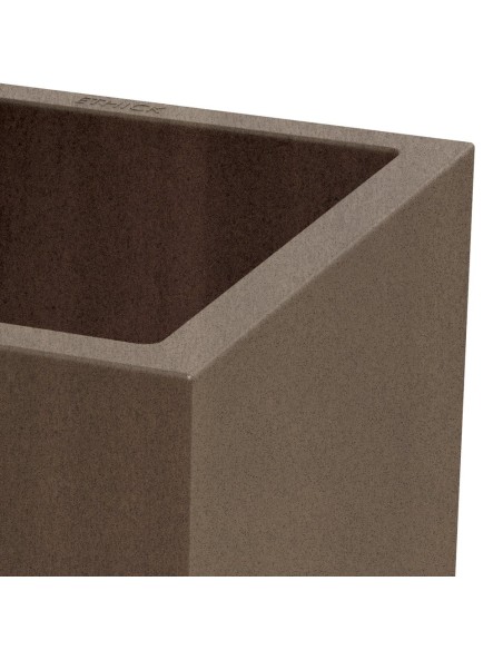 Blumenkübel eckig 38 × 38 × 45 cm matt, 20 L – Cortenstahl | Töpferkönig