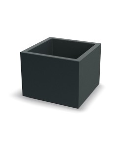 Blumentopf eckig 58 × 58 × 45 cm matt, 84 L – Dunkelgrau | Töpferkönig