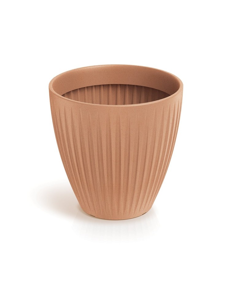Blumentopf rund Ø40 × 40 cm gerillt, 32 L – Terrakotta | Töpferkönig