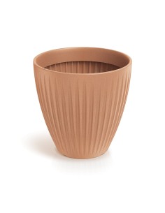 Blumentopf rund Ø48 × 48 cm gerillt, 56 L – Terrakotta | Töpferkönig 2