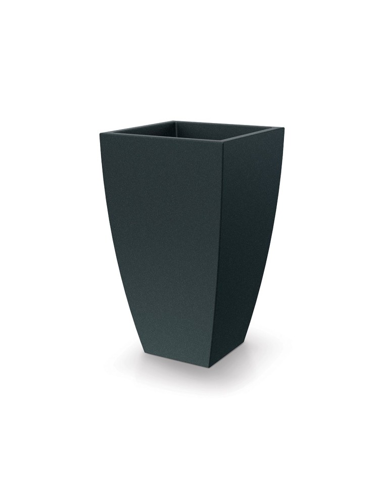 Pflanzkübel eckig 40 × 40 × 65 cm matt, 22 L – Dunkelgrau | Töpferkönig