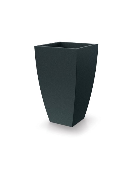 Pflanzkübel eckig 40 × 40 × 65 cm matt, 22 L – Dunkelgrau | Töpferkönig
