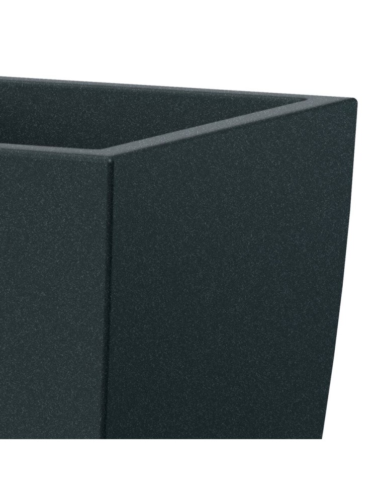 Pflanzsäule XXL eckig 40 × 40 × 100 cm matt, 22 L – Dunkelgrau | Töpferkönig