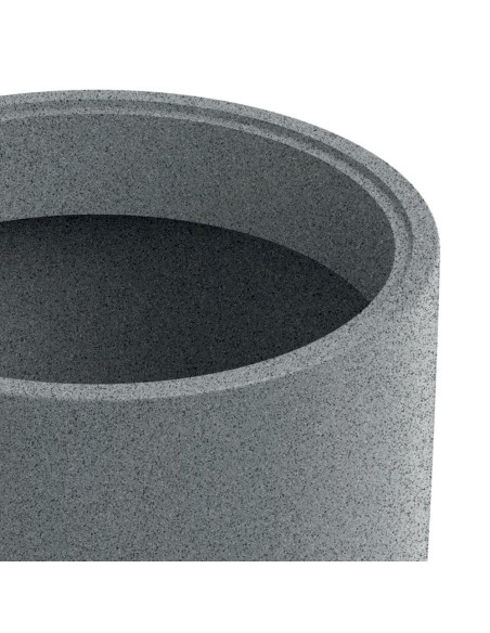 Pflanzschale rund Ø38 × 17 cm matt, 12 L – Granit hell | Töpferkönig
