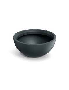 Pflanzschale rund Ø60 × 25 cm matt, 44 L – Graphit | Töpferkönig 2