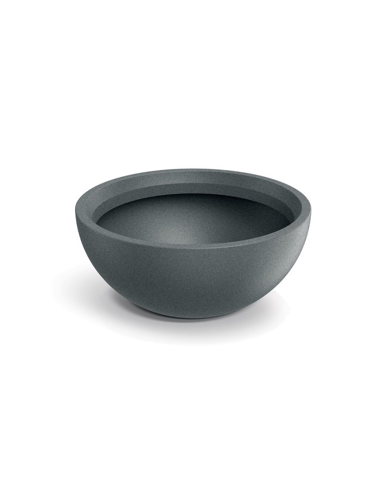 Pflanzschale rund Ø78 × 34 cm matt, 107 L – Granit hell | Töpferkönig