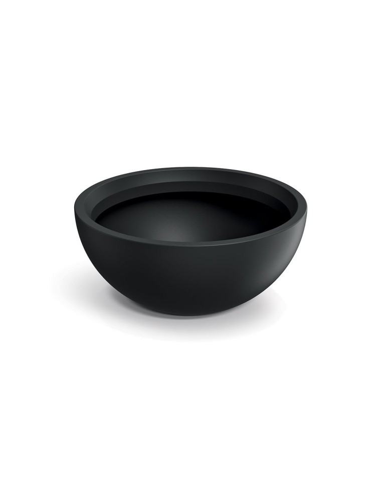 Pflanzschale rund Ø78 × 34 cm matt, 107 L – Schwarz | Töpferkönig