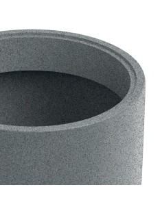 Blumentopf rund Ø38 × 32 cm matt, 23 L – Granit hell | Töpferkönig 2
