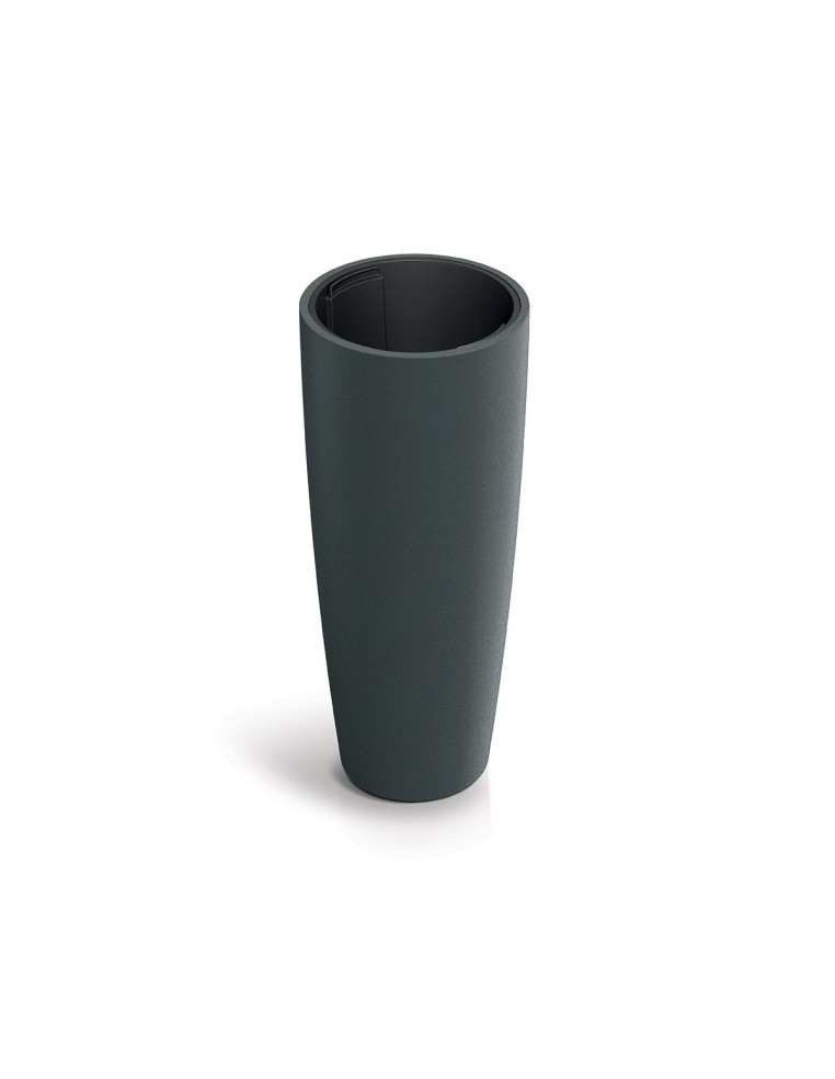 Pflanzsäule rund Ø39 × 96 cm matt, 88 L – Graphit | Töpferkönig