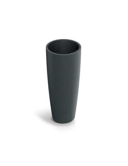 Pflanzsäule rund Ø39 × 96 cm matt, 88 L – Graphit | Töpferkönig