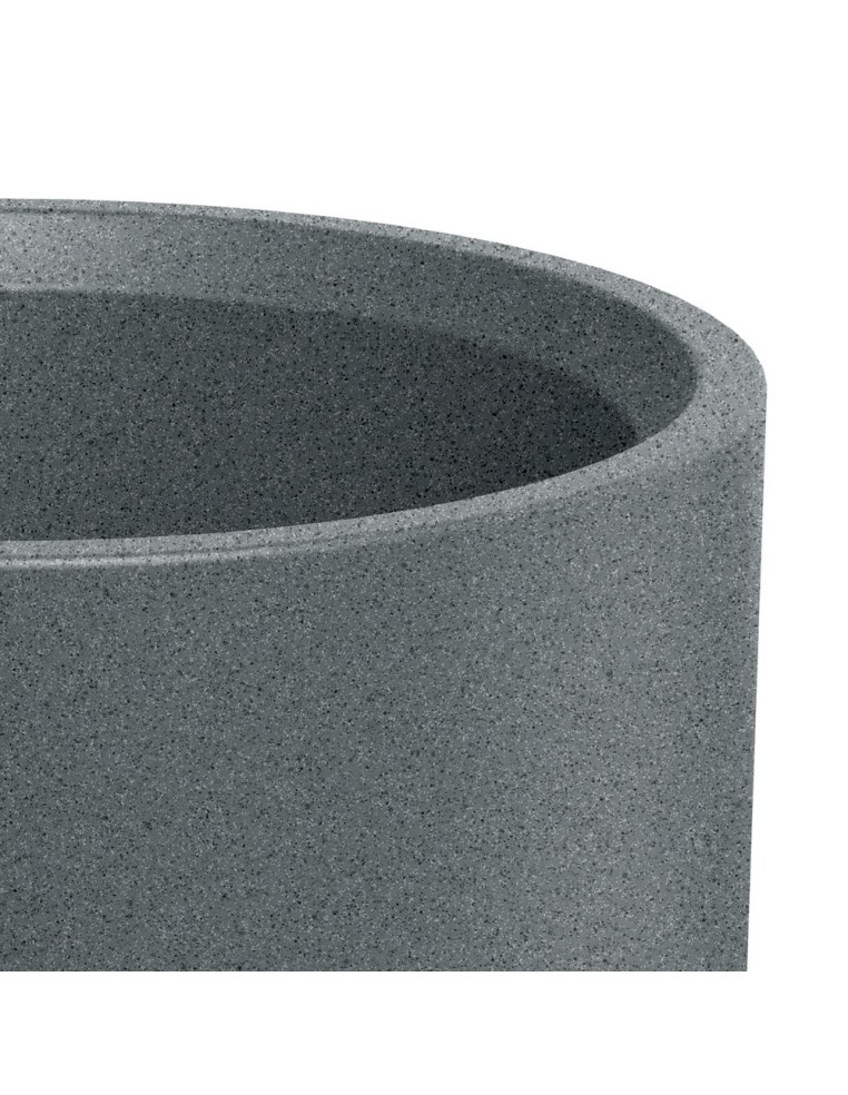 Blumentopf rund Ø40 × 33 cm Steinoptik, 15 L – Granit hell | Töpferkönig