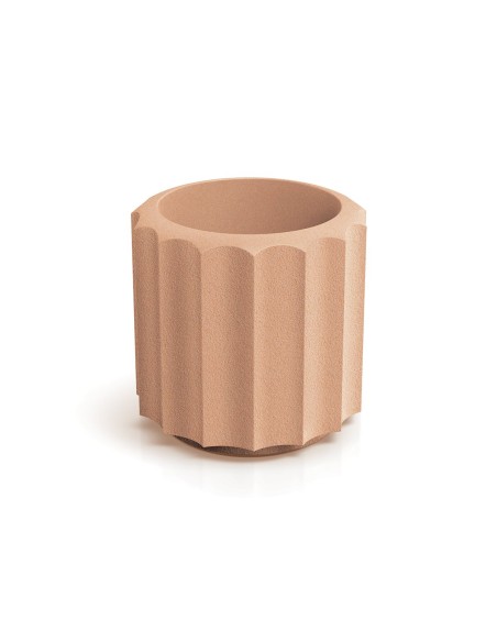 Blumentopf rund Ø38 × 37 cm gerillt, 15 L – Terrakotta | Töpferkönig