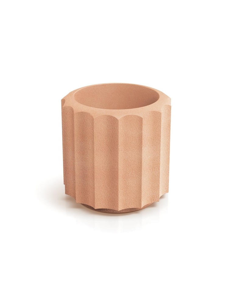 Blumentopf rund Ø58 × 48 cm gerillt, 44 L – Terrakotta | Töpferkönig