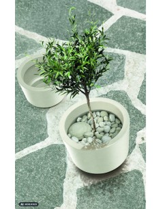 Blumentopf rund Ø40 × 31 cm matt, 25 L – Sand | Töpferkönig 2