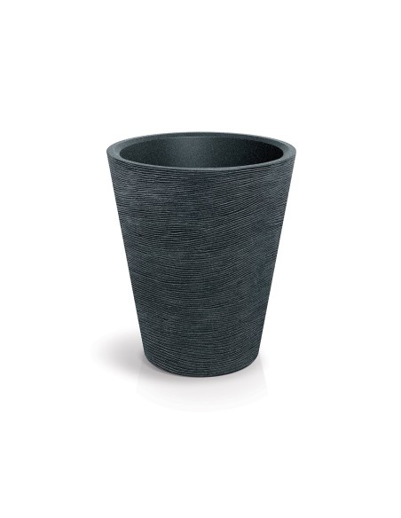 Pflanzkübel rund Ø60 × 70 cm Steinoptik, 58 L – Schwarz-Granit | Töpferkönig