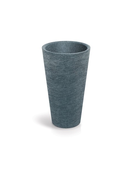 Pflanzkübel rund Ø60 × 100 cm Steinoptik, 62 L – Granit | Töpferkönig
