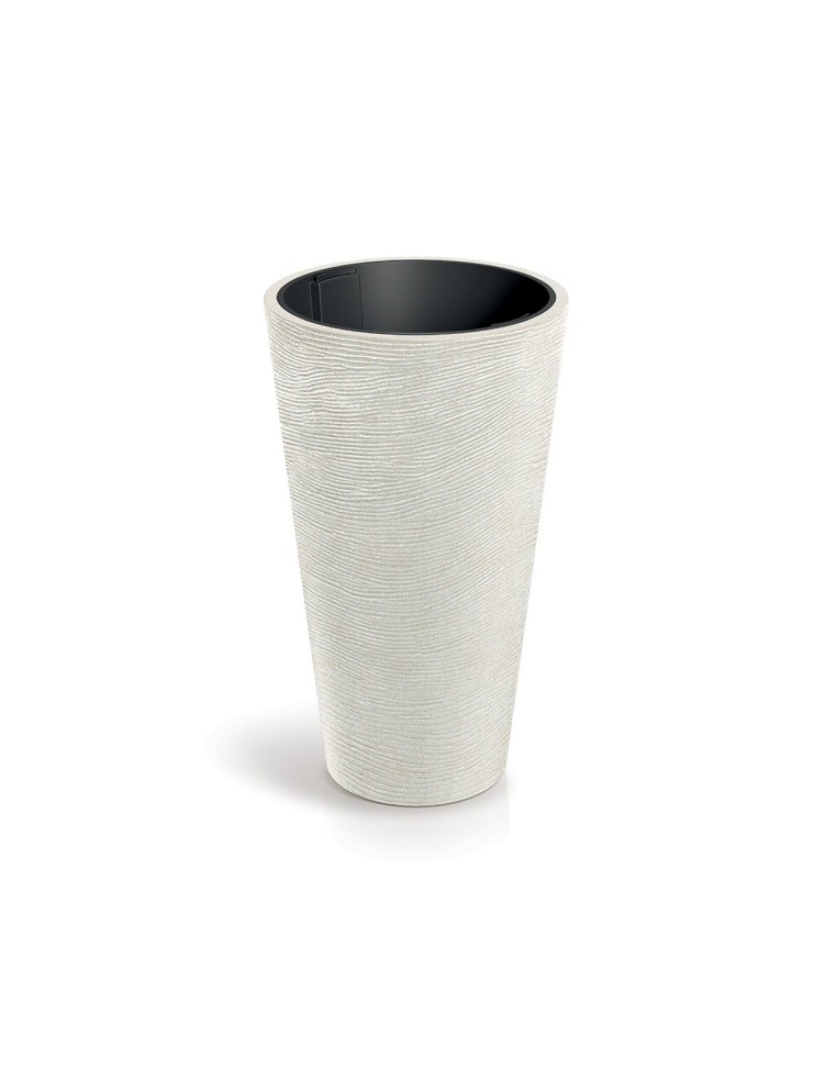 Pflanzkübel rund Ø60 × 100 cm Steinoptik, 56 L – Sand | Töpferkönig