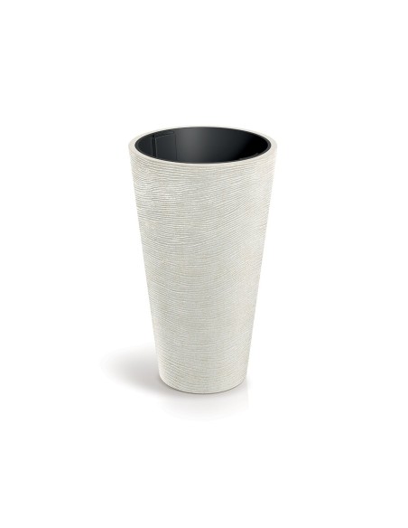 Pflanzkübel XXL rund Ø60 × 100 cm Steinoptik, 56 L – Sand | Töpferkönig