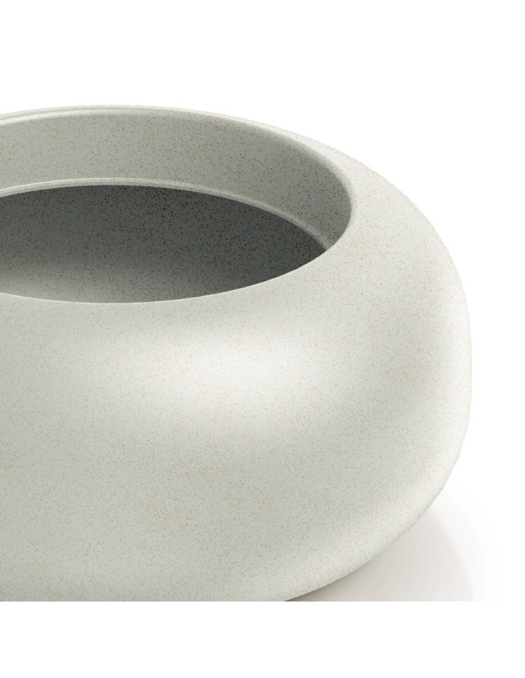 Pflanzschale rund Ø48 × 22 cm matt, 30 L – Sand | Töpferkönig