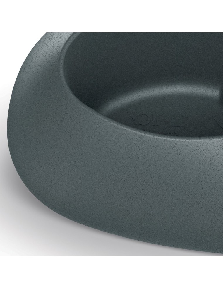 Pflanzschale oval 50 × 40 × 25 cm matt, 8 L – Graphit | Töpferkönig