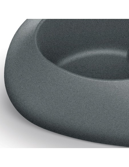 Pflanzschale oval 57 × 53 × 26 cm matt, 8 L – Granit hell | Töpferkönig